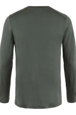 Hot Fjällräven T-Shirt Abisko Wool Ls M Basalt