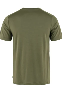 Best Fjällräven T-Shirt Abisko Wool Logo Ss M Laurel Green