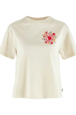 Clearance Fjällräven T-Shirt Fjällblomster Logo T-Shirt W Chalk White