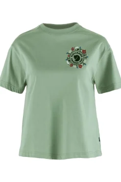 Best Fjällräven T-Shirt Fjällblomster Logo T-Shirt W Misty Green