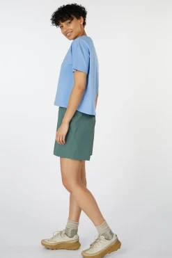 Hot Fjällräven T-Shirt Fjällblomster Logo T-Shirt W Ultramarine