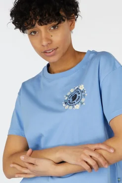 Hot Fjällräven T-Shirt Fjällblomster Logo T-Shirt W Ultramarine