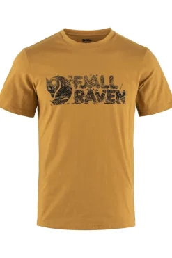 Clearance Fjällräven T-Shirt Lush Logo Tee Acorn