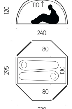 New Fjällräven Verhuur - Tent Abisko View 2 light blue