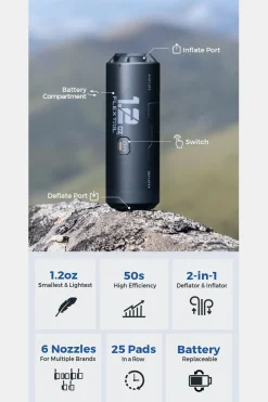 Fashion Flextail Gear Pomp Zero Pump Incl. Oplaadbare Batterij Zwart