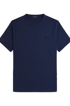 Hot Fred Perry T-Shirt Ringer Dark Navy