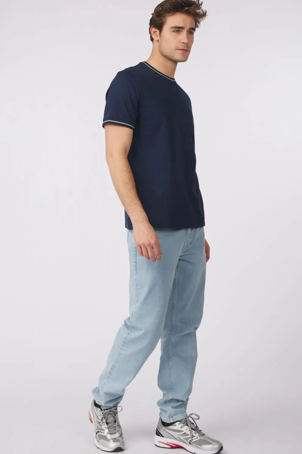 Clearance Fred Perry T-Shirt Twin Tipped Tnsbl/Slvrbl/Nvy