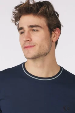 Clearance Fred Perry T-Shirt Twin Tipped Tnsbl/Slvrbl/Nvy