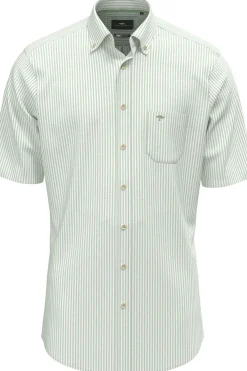 New Fynch-Hatton Hemd Seersucker Stripes Stone