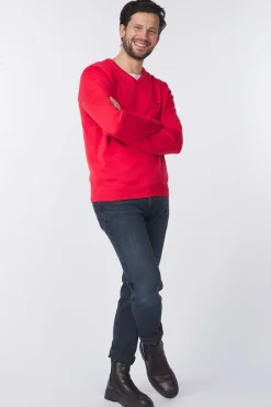 Best Fynch-Hatton Trui V-Neck Superfine Night Blue