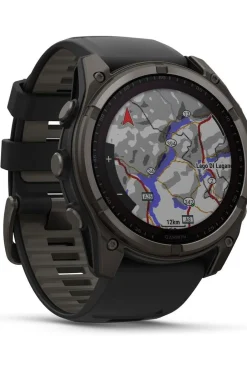 Hot Garmin Sporthorloge Fenix 8 51mm Saffier Solar Carbon Grey/Black Titanium