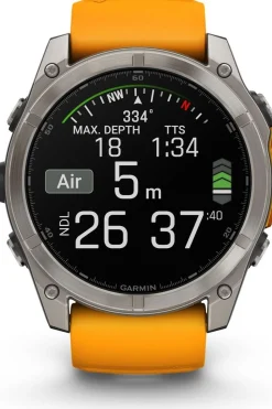 Best Garmin Sporthorloge Fenix 8 Amoled Sapphire 51mm Grafiet/Oranje, Titanium