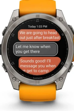 Best Garmin Sporthorloge Fenix 8 Amoled Sapphire 51mm Grafiet/Oranje, Titanium