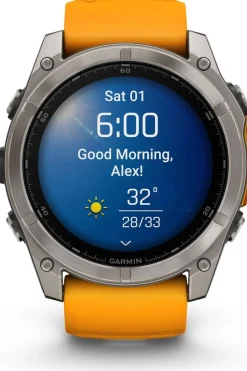 Best Garmin Sporthorloge Fenix 8 Amoled Sapphire 51mm Grafiet/Oranje, Titanium