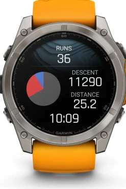 Best Garmin Sporthorloge Fenix 8 Amoled Sapphire 51mm Grafiet/Oranje, Titanium
