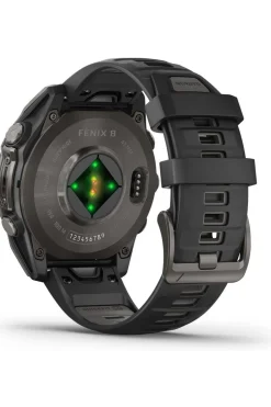 Online Garmin Sporthorloge Fenix 8 47mm Amoled Sapphire Carbongrijs/Zwart, Titanium
