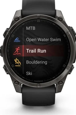 Online Garmin Sporthorloge Fenix 8 47mm Amoled Sapphire Carbongrijs/Zwart, Titanium