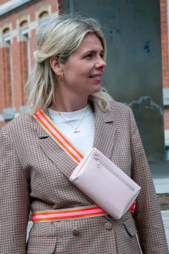 Hot Gofluo Heuptas/Schoudertas Harper 2.0 Light Pink/High Vis