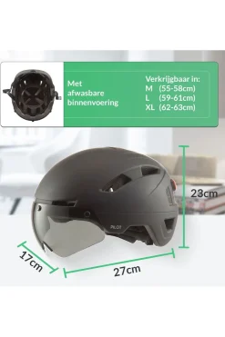 Best Gooff Fietshelm Pilot+ Matzwart