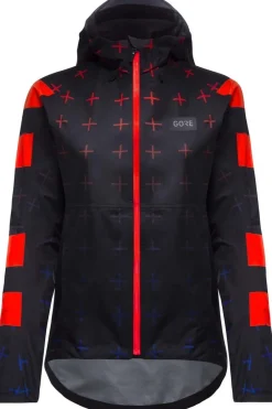 Online GOREWEAR Endure Jacket Womens Black/Fireball