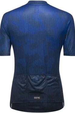 Best GOREWEAR T-Shirt Rain Camo Jersey Womens Orbit Blue