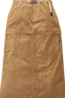 Online Gramicci Rok W'S Corduroy Long Cargo Skirt Mocha Beige