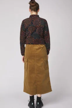 Online Gramicci Rok W'S Corduroy Long Cargo Skirt Mocha Beige