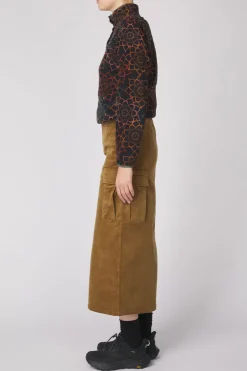 Online Gramicci Rok W'S Corduroy Long Cargo Skirt Mocha Beige