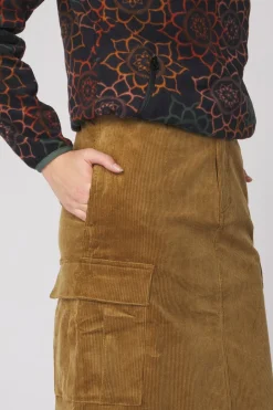 Online Gramicci Rok W'S Corduroy Long Cargo Skirt Mocha Beige