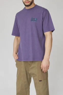 New Gramicci T-Shirt I Climb Stuff Tee Purple Pigment