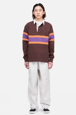 Hot Gramicci T-Shirt Langdon Rugby Shirt Stripe