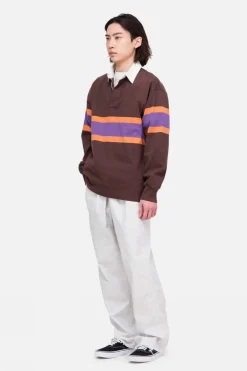 Hot Gramicci T-Shirt Langdon Rugby Shirt Stripe