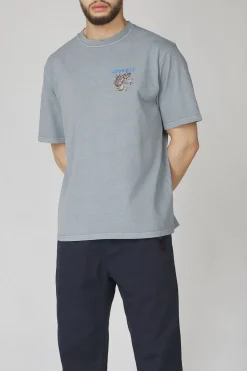 Fashion Gramicci T-Shirt Sticky Frog Tee Slate Pigment