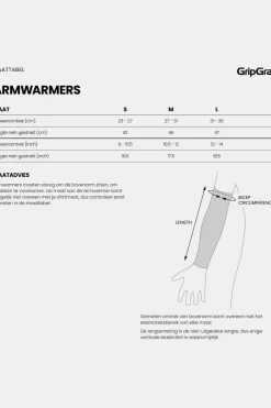 Fashion GripGrab Arm Warmers Upf 50+ Uv Protect Arm Sleeves Black