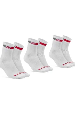 Clearance GripGrab Kous Regular Cut 3-Pack white