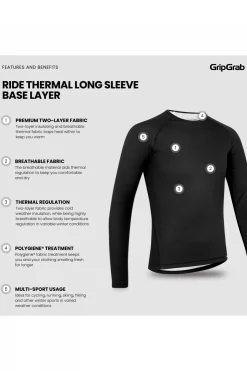 Ondergoed Ride Thermal Long Sleeve Base Layer-GripGrab Sale
