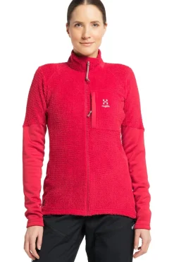 Fashion Haglöfs Fleece Touring Mid Jacket Women Scarlet Red