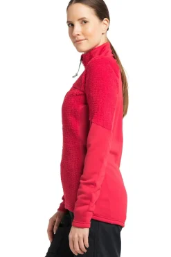 Fashion Haglöfs Fleece Touring Mid Jacket Women Scarlet Red