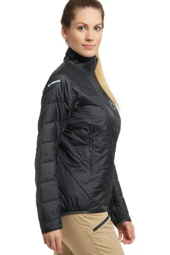 Clearance Haglöfs Jas L.I.M Barrier Jacket Women Magnetite/Desert Yellow