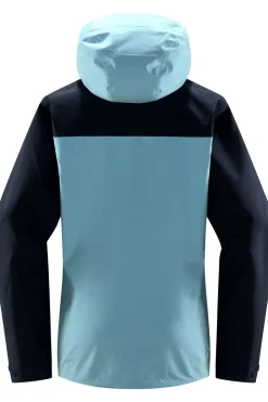 Best Haglöfs Regenjas Front Proof Women Frost Blue/Tarn Blue
