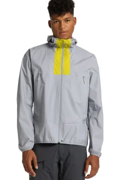 Discount Haglöfs Regenjas L.I.M Proof Jacket Concrete/Aurora