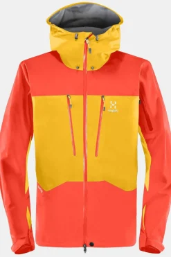 Clearance Haglöfs Regenjas Roc Pro Jacket Pumpkin Yellow/Habanero