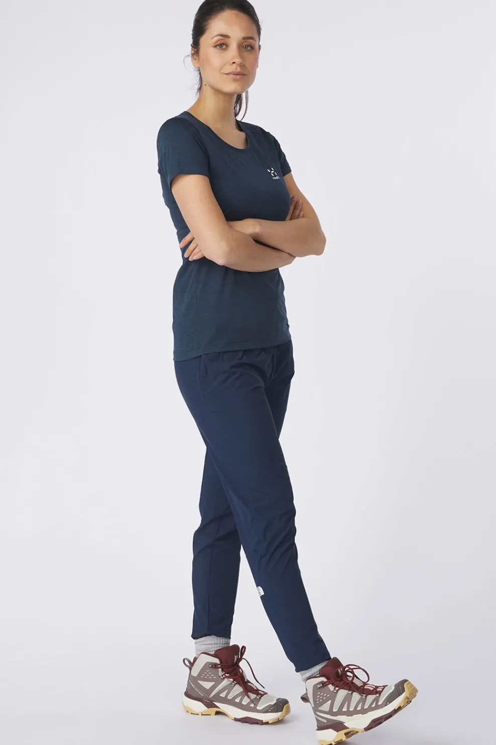 Hot Haglöfs T-Shirt Ridge Hike Tarn Blue Solid