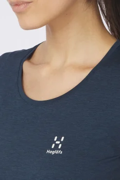 Hot Haglöfs T-Shirt Ridge Hike Tarn Blue Solid
