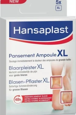 Best Hansaplast Blaarpleister 5PCS XL No colour / Transparent