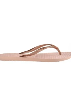 New Havaianas Slim light pink/gold