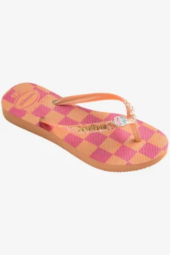 Best Havaianas Slipper Kids Slim Glitter Trendy Peach