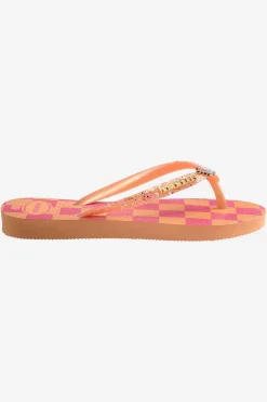 Best Havaianas Slipper Kids Slim Glitter Trendy Peach
