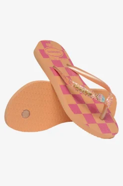 Best Havaianas Slipper Kids Slim Glitter Trendy Peach