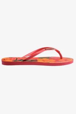 Discount Havaianas Slipper Slim Tropical Orange/Ass. Flower